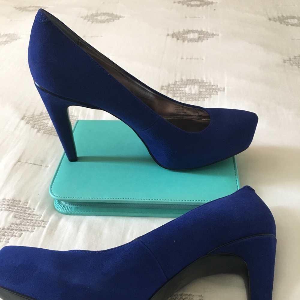 Blue suede shoes